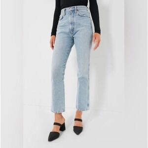 AGOLDE Pinch Waist High Rise Kick Jeans Womens Size 31 90's Riptide Light Blue